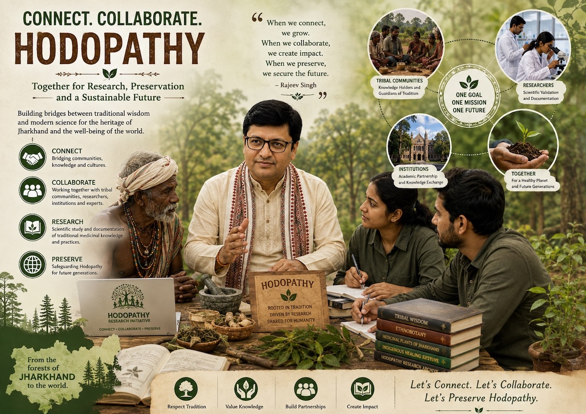 Rajeev Singh connecting tribal knowledge holders, researchers and conservationists to collaborate on preserving Hodopathy in Jharkhand